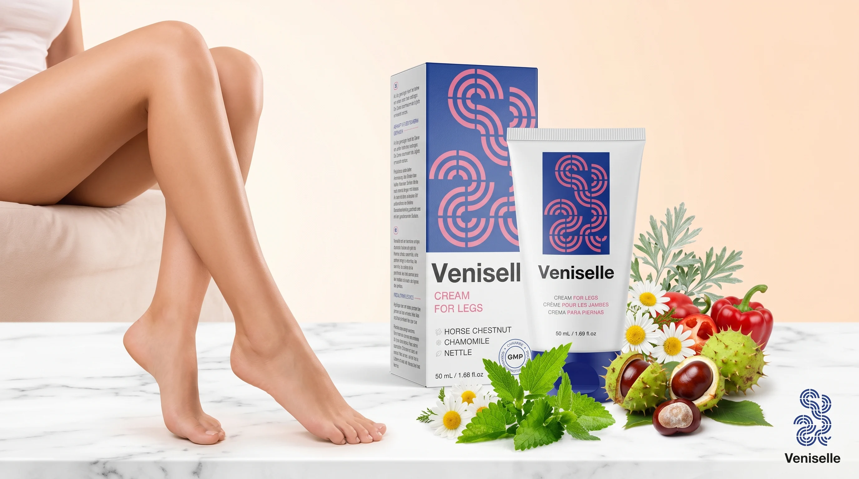 Crema Veniselle para el cuidado de las varices